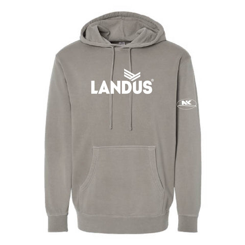 Landus/NK - Midweight Pigment-Dyed Hoodie - Unisex - Pigment Cement