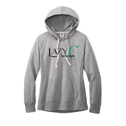 Lazy C Show Lambs - ReFleece Hoodie - Womens - Light Heather Grey
