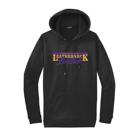 Letherneck Livestock - Hoodie - Black - Leatherneck Livestock Logo - Adult/Unisex