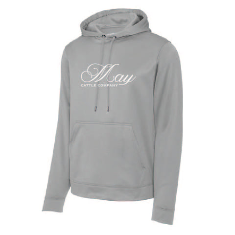 May Cattle Co - Sport Wick Hoodie - Unisex - Silver