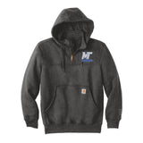 MT Enterprises 26 - Carhartt Heavyweight Hooded Zip Mock Sweatshirt - Unisex - Carbon Heather