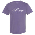 May Cattle Co  - Garment Dyed Tee - Unisex - Grape