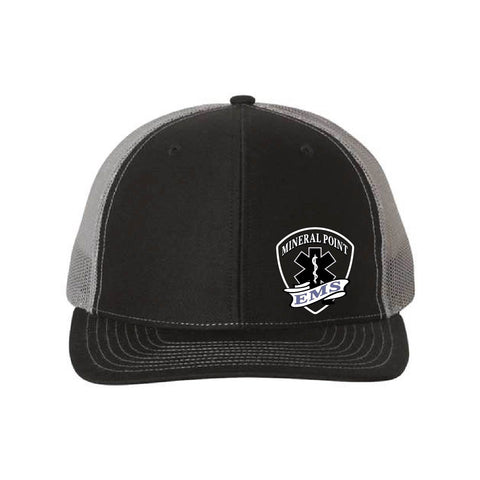 Mineral Point EMS - Richardson 112 Trucker Hat - Black/Charcoal