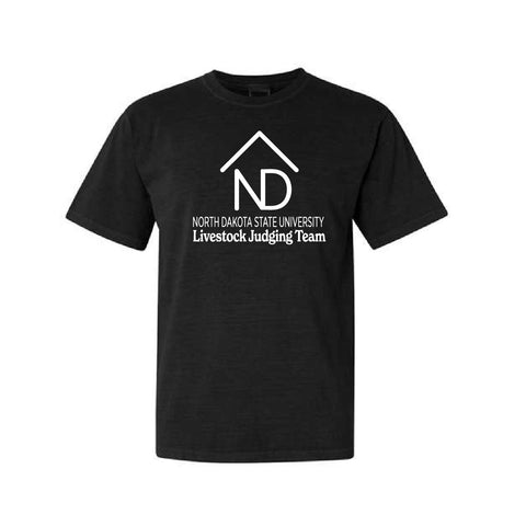 NDSU Livestock Judging Team - Garment Dyed Tee - Unisex - Black