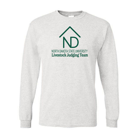 NDSU Livestock Judging Team - DryBlend Long Sleeve Tee - Unisex - Ash