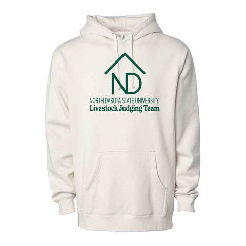 NDSU Livestock Judging Team - Heavyweight Hoodie - Unisex - Bone