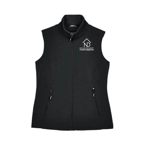 NDSU Livestock Judging Team - SoftShell Vest  - Unisex - Black