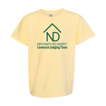 NDSU Livestock Judging Team - Garment Dyed Tee - Youth - Butter