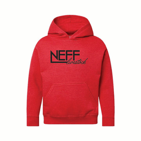 Neff Livestock - Fleece Hoodie - Youth - Vintage Red