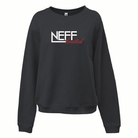 Neff Livestock - Cord Crewneck - Womens - Black
