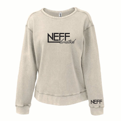 Neff Livestock - Waffle Crewneck - Womens - Natural