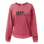 Neff Livestock - Waffle Crewneck - Womens - Red