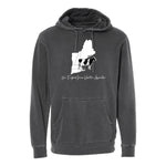 New England Junior Holstein - Pigment Dyed Hoodie - Unisex - Pigment Black