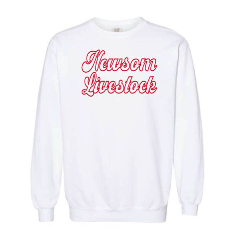 Newsom - Garmnet Dyed Crewneck - Unisex - White