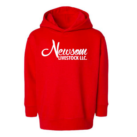 Newsom - Fleece Hoodie - Youth - Red