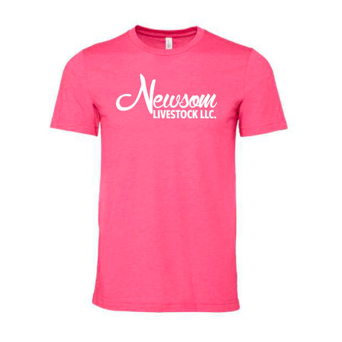 Newsom - Jersey Tee - Unisex - Heather Charity Pink