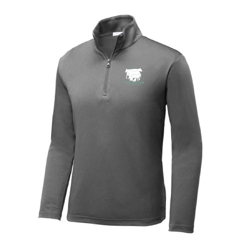 Northwood Vet Service - Quarter Zip - Grey Concrete - Womens