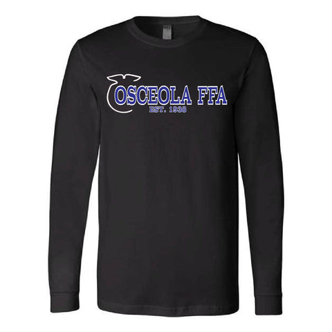 Osceola FFA - Long Sleeve Jersey Tee - Unisex - Black