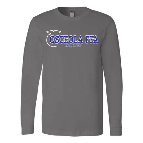 Osceola FFA - Long Sleeve Jersey Tee - Unisex - Asphalt