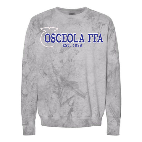 Osceola FFA - Colorblast Crewneck - Unisex - Smoke