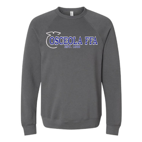 Osceola FFA - Sponge Fleece Crewneck - Unisex - Asphalt