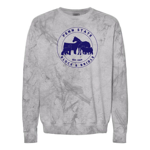 Penn State Block & Bridle - Adult Crewneck - Smoke