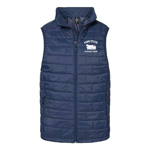 Penn State Livestock Judging - Puffer Vest - Unisex - Navy