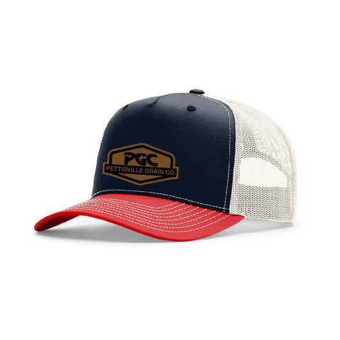 Pettisville Grain Co - Richardson 112FPC - Navy/Birch/Red