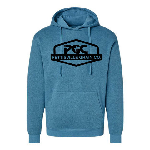 Pettisville Grain Co - Fleece Hoodie - Unisex - Bermuda Blackout
