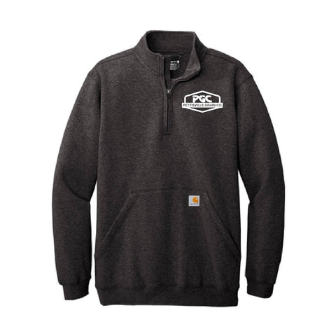 Pettisville Grain Co - 1/4 Zip Sweatshirt - Unisex - Carbon Heather