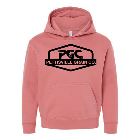 Pettisville Grain Co - Fleece Hoodie - Youth - Mauvelous