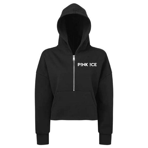 Pink Ice 25 - 1/2 Zip Hoodie  - Womens - Black
