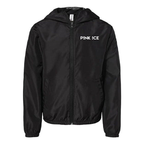 Pink Ice 25 - Lightweight Windbreaker - Youth - Black