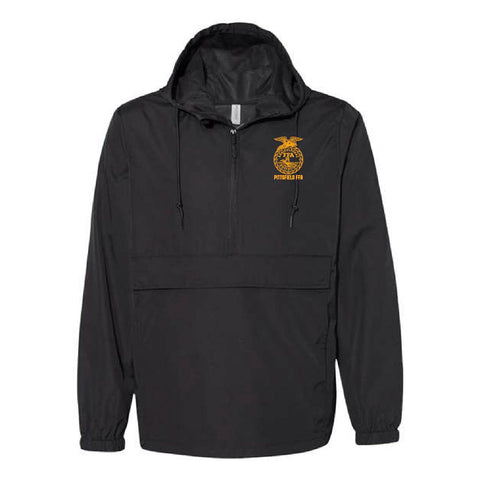 Pittsfield FFA - Packable Anorak - Unisex - Black