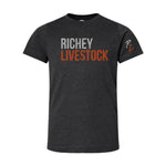 Richey Livestock -Fine Tee - Youth - Vintage Smoke