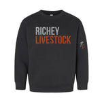Richey Livestock- Fleece Crewneck - Youth - Black