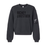 Richey Livestock- Fleece Crewneck - Womens - Black