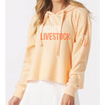 Richey Livestock- Fleece Crewneck - Womens - Orange Wine