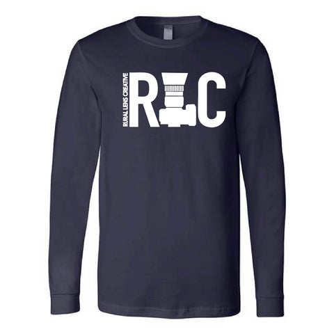 Rural Lens - Long Sleeve Jersey Tee - Unisex - Navy