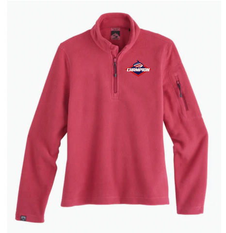 Champion Onion - Fleece Quarter Zip - Magenta Pink - Womens