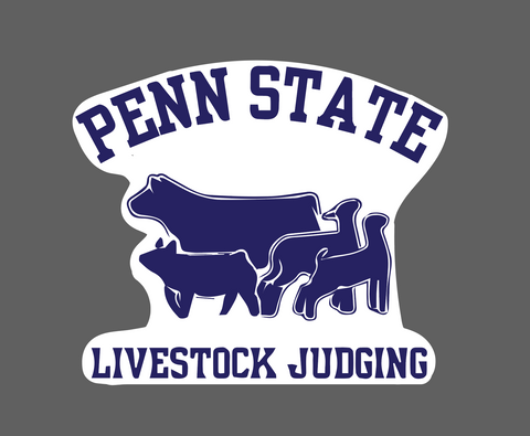 Penn State Livestock Judging - 2x3 Sticker