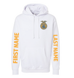 Belmont FFA - First/Last Name Option - Heavyweight Hoodie  - Unisex - White
