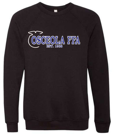 Osceola FFA - Sponge Fleece Crewneck - Unisex - Black