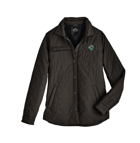 Diamond C Genetics - 2025 -Artisan Quilted Shirt Jacket - Espresso Brown- Womens