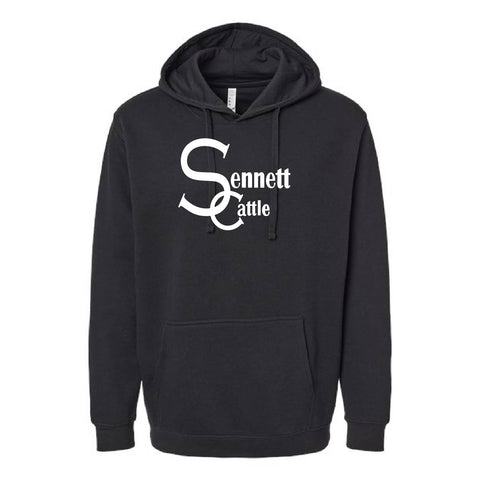 Sennett Cattle - Fleece Hoodie - Unisex - Black