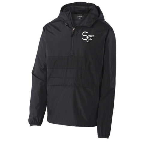 Sennett Cattle - Zipped Anorak - Unisex - Black
