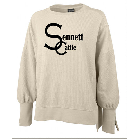Sennett Cattle - Spliced Crewneck - WOmens - Oat