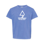 Sheiss Livestock - Garment Dyed Tee - Youth - Flo Blue