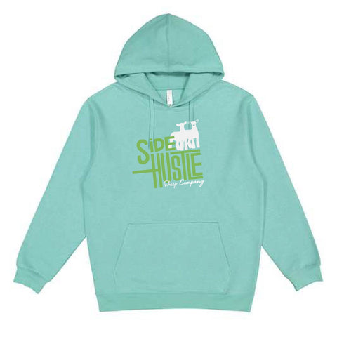Side Hustle - Fleece Hoodie - Unisex - Saltwater