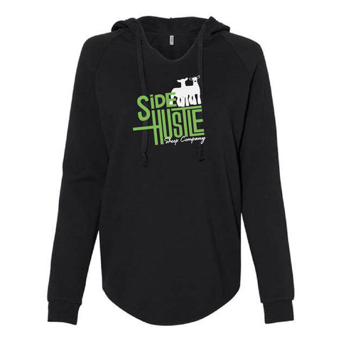 Side Hustle - Wave Wash Hoodie - Womens - Black